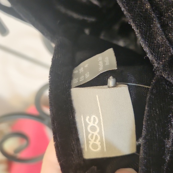 NWT ASOS velour shimmery mini dress - Picture 4 of 4